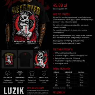 BETRAYED – Koszulka Streetwear