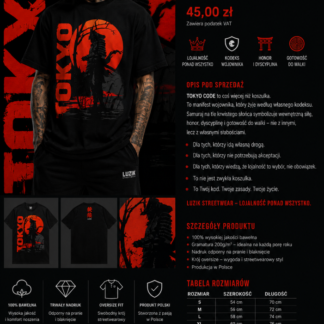 TOKYO CODE – Koszulka Streetwear